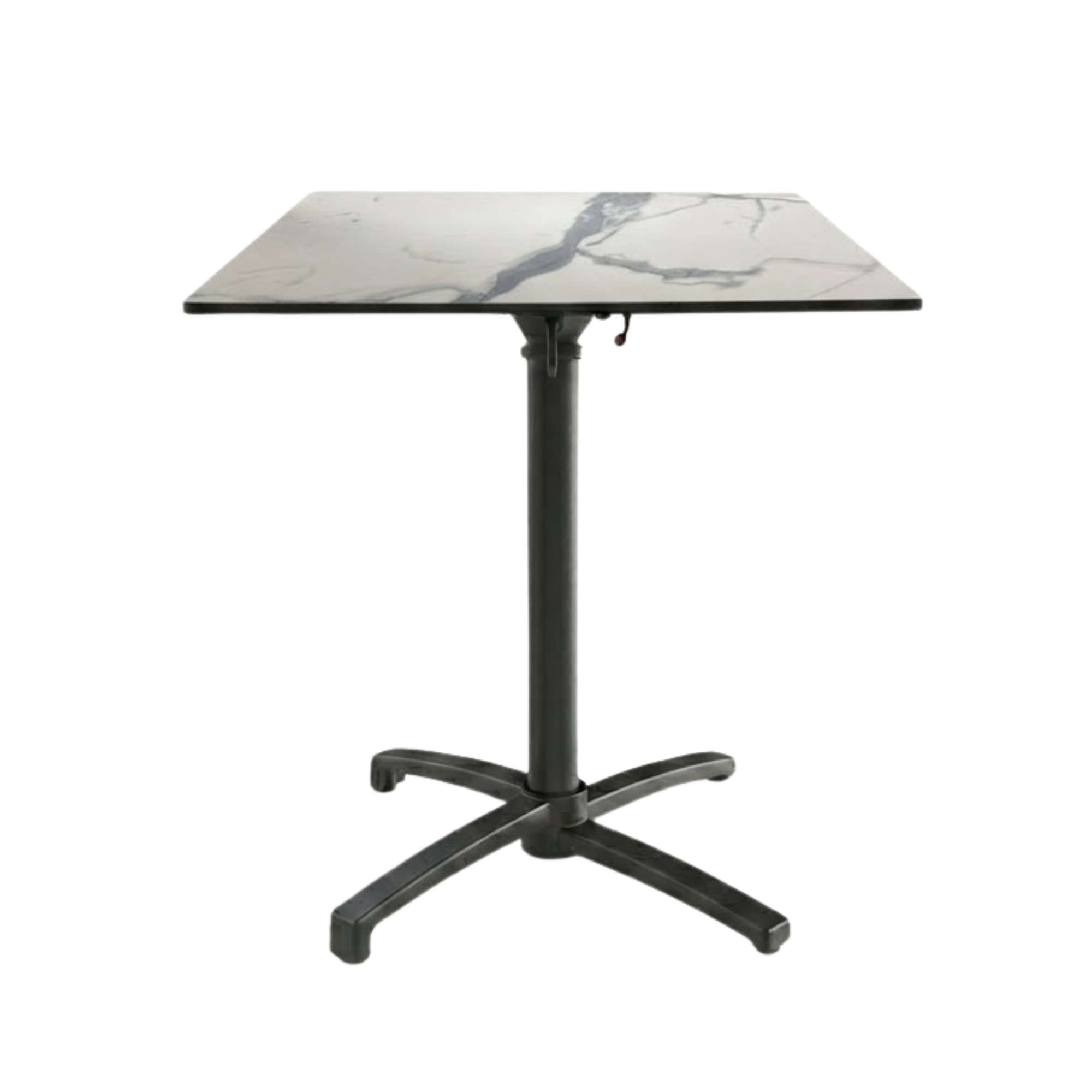 Table Pliable 59x59 cm plateau Compact modèle TABLE VENISE COMPACT pied T-One