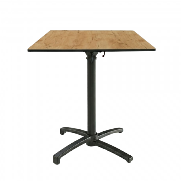 Table Pliable 69x69 cm plateau Compact modèle TABLE RACINE COMPACT pied T-One