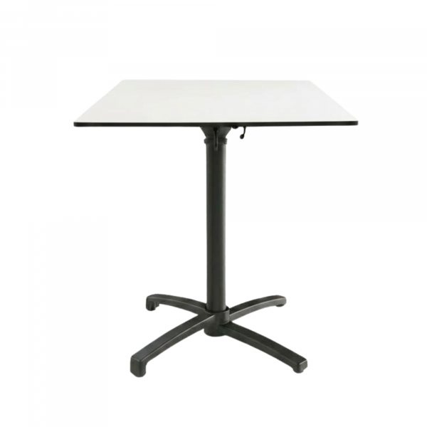 Table Pliable 69x69 cm plateau Compact modèle TABLE ARCTIQUE COMPACT pied T-One