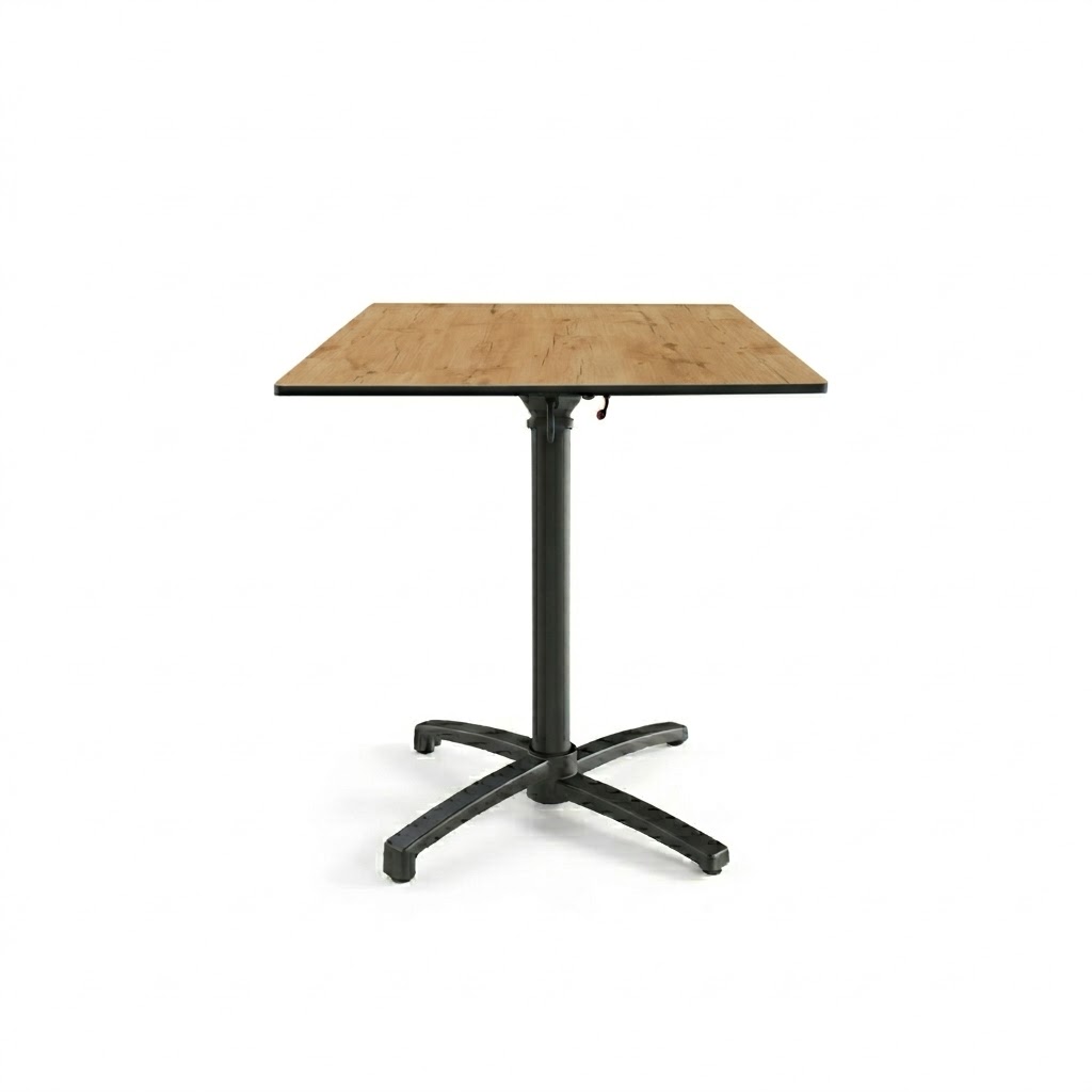 Table Pliable 59x59cm plateau Compact modèle TABLE RACINE COMPACT pied T-One