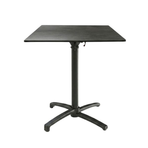 Table Pliable 59x59 cm plateau Compact modèle TABLE CAPRI COMPACT pied T-One