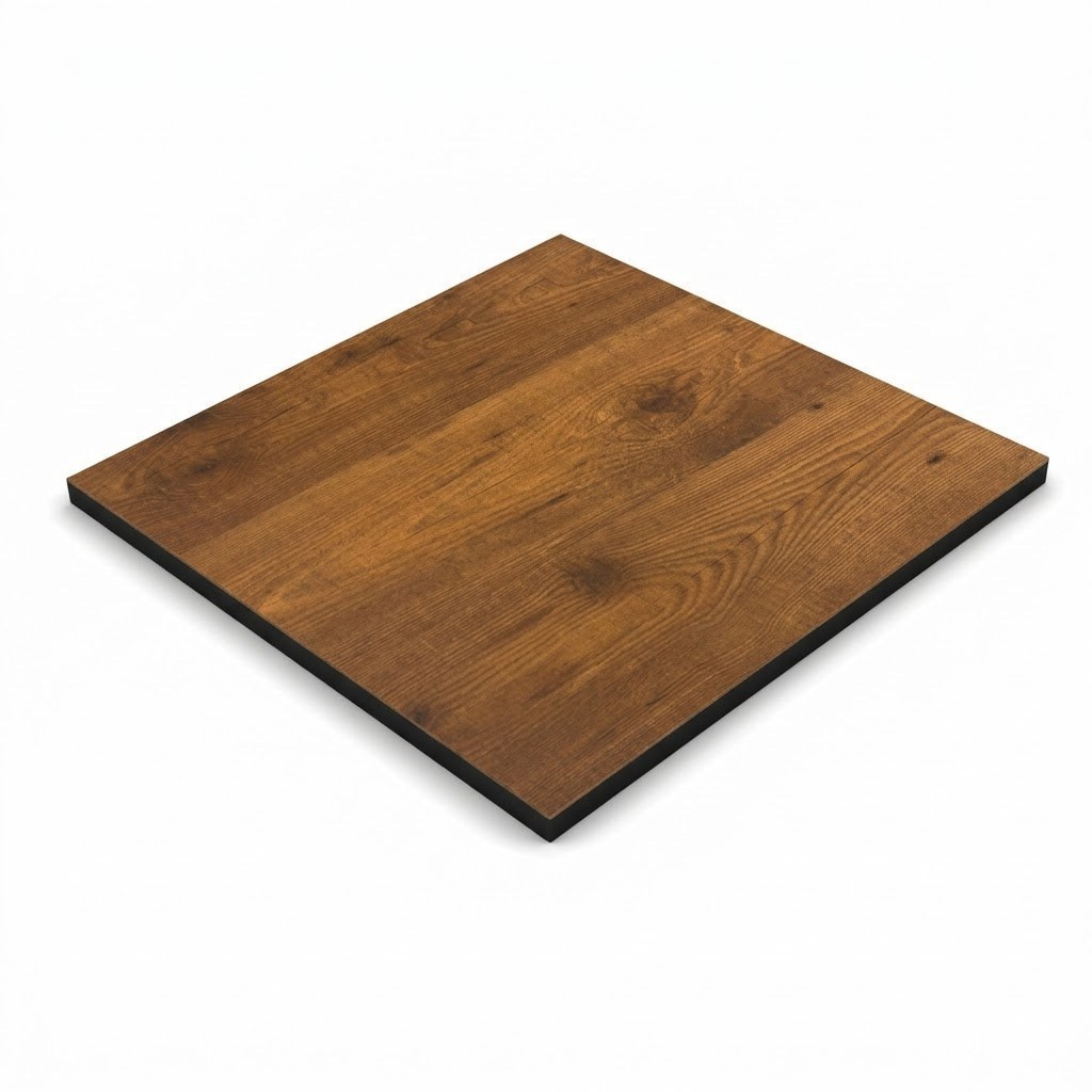 Table Pliable 59x59 cm plateau Compact modèle TABLE JURA COMPACT pied T-One