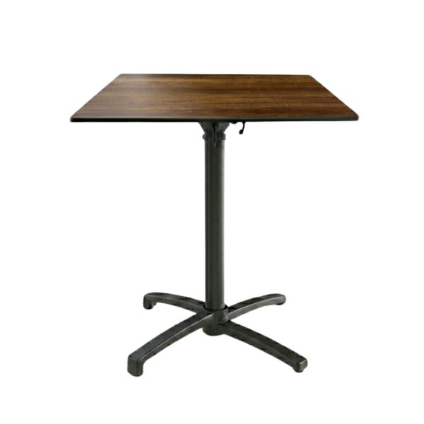 Table Pliable 59x59 cm plateau Compact modèle TABLE ORCIERE COMPACT pied T-One