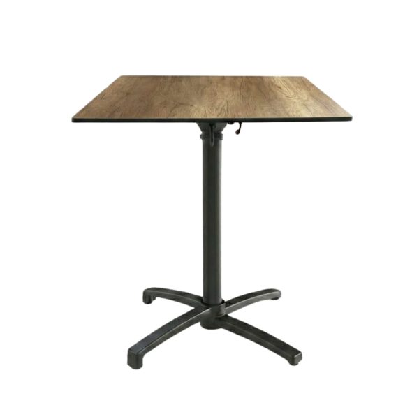 Table Pliable 59x59 cm plateau Compact modèle TABLE VESOUL COMPACT pied T-One