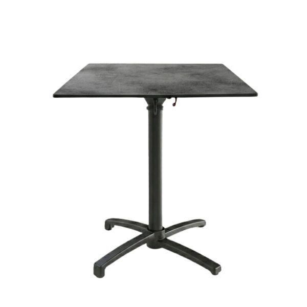Table Pliable 59x59 cm plateau Compact modèle TABLE COPPER COMPACT pied T-One
