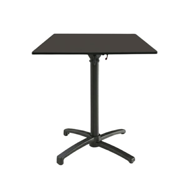 Table Pliable 59x59 cm plateau Compact modèle TABLE NEBRA COMPACT pied T-One