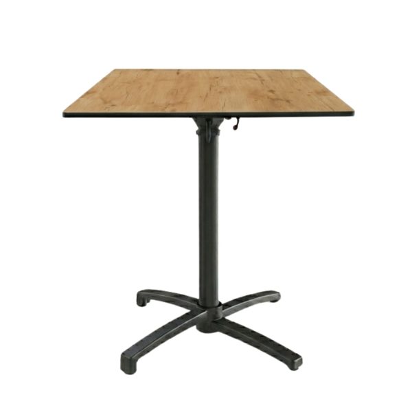 Table Pliable 59x59 cm plateau Compact modèle TABLE RACINE COMPACT pied T-One
