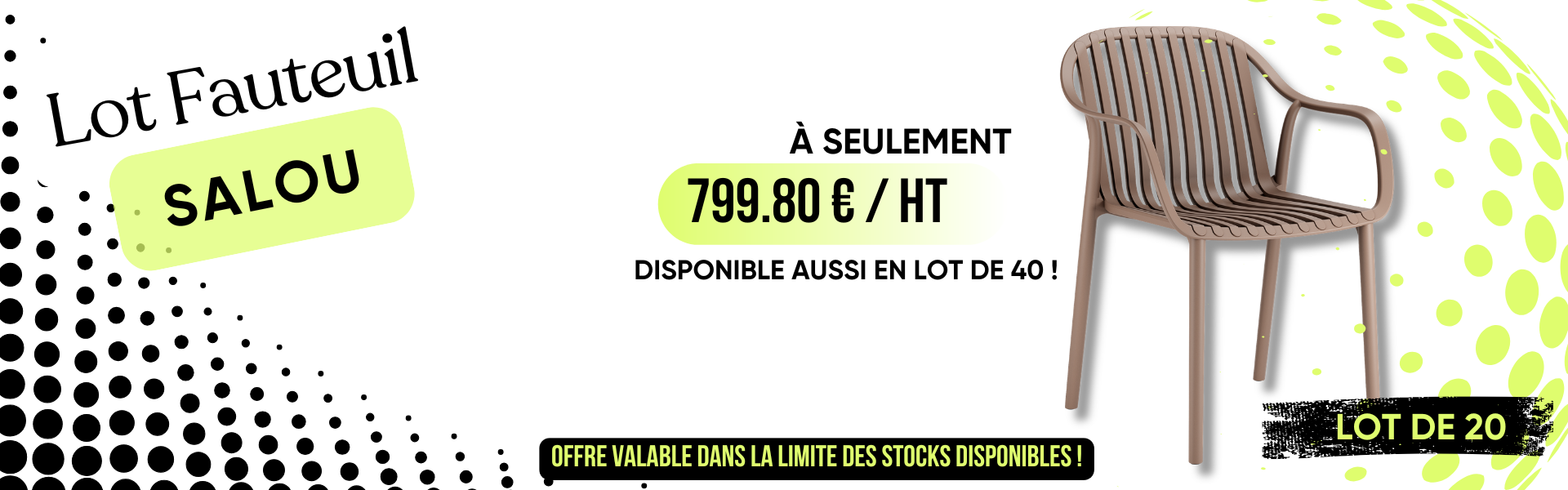 promo chaise black friday