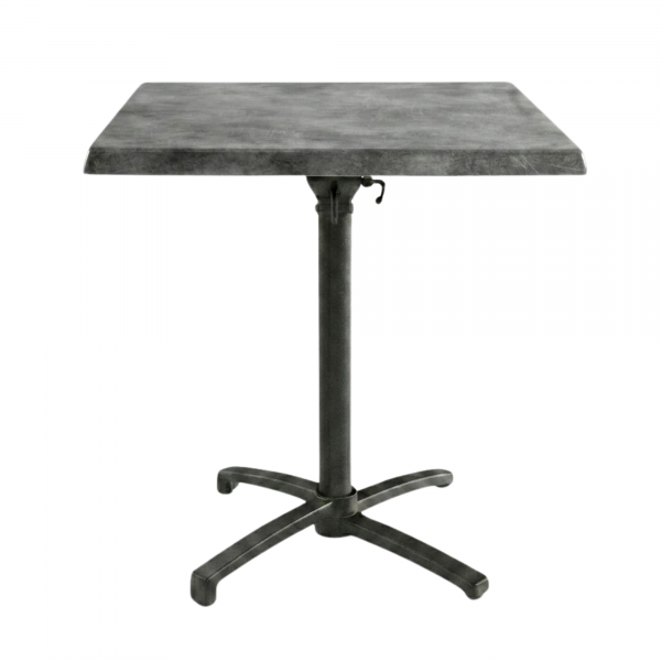Table Pliable 60x60 cm plateau Stratifié moulé modèle TABLE COPPER MOULÉ  pied T-One