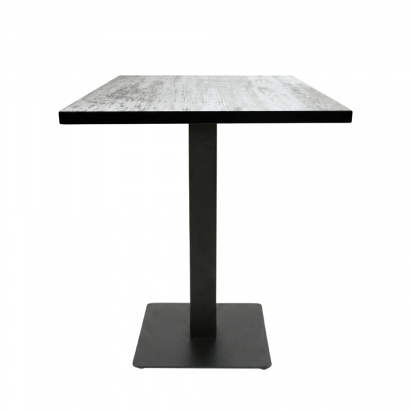 Table intérieure ANTIQUE 70x70 cm avec le pied IRON black plat