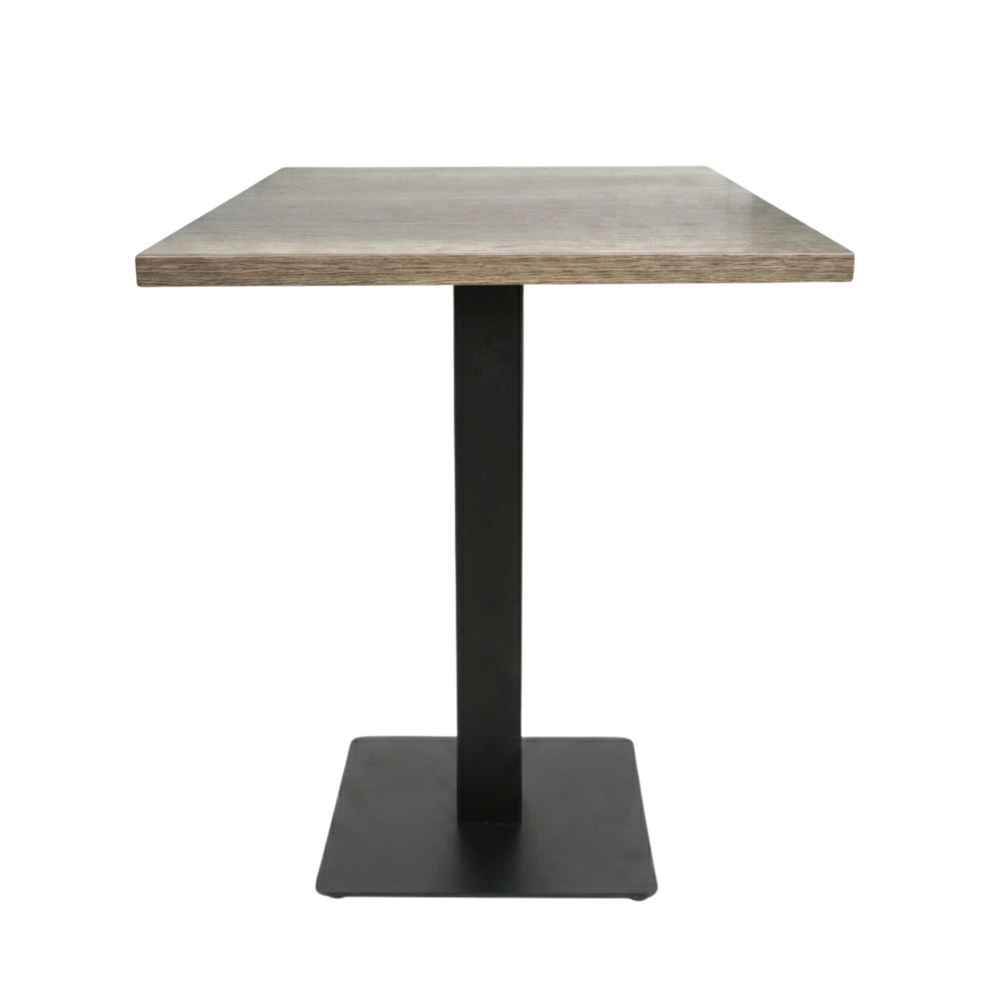 Table intérieure OXFORD 68x68 cm avec le pied IRON black plat