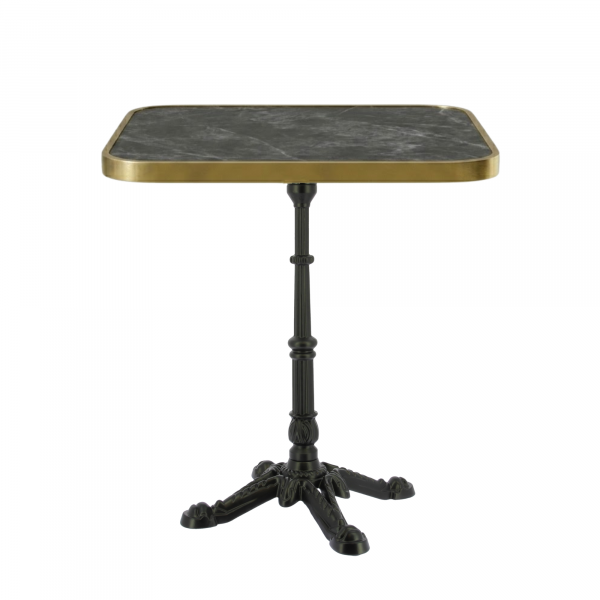 Table Fixe 70x70 cm plateau Cerclé moulé modèle TABLE ECLIPSE CERCLÉ pied Opera 4