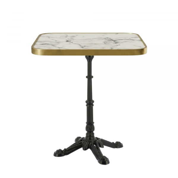 Table Fixe 70x70 cm plateau Cerclé moulé modèle TABLE AURORE CERCLÉ pied Opera 4